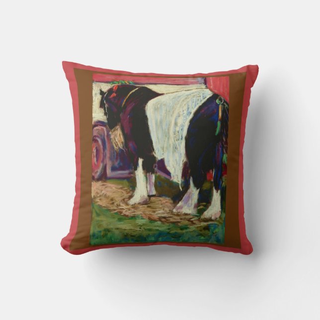 Shire Horse Cushion or Pillow (Front)