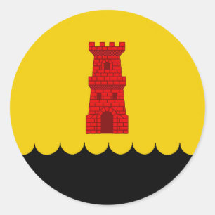 Shire of Blackwater Keep Populace Badge Classic Ro Round Sticker