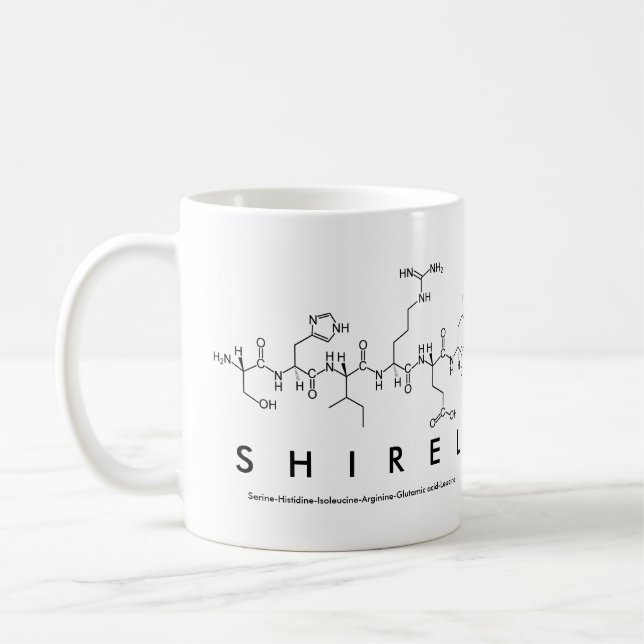 Shirel peptide name mug (Left)