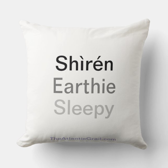 Shiren Earthie Sleepy Cushion (Front)