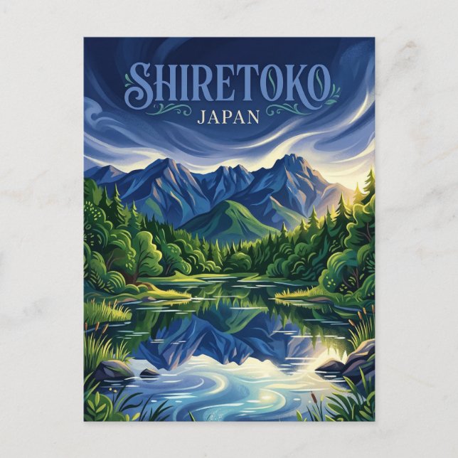 Shiretoko Five Lakes Japan Postcard (Front)