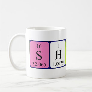 Shirin periodic table name mug