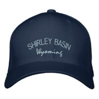 Shirley Basin Wyoming Embroidered Hat