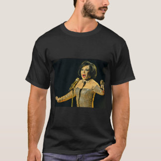 Shirley Bassey singing art portrait T-Shirt