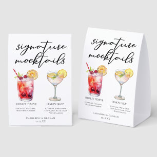 Shirley Temple Lemon Drop Summer Mocktails Menu
