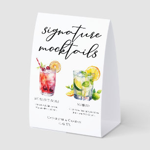 Shirley Temple Mojito Signature Mocktails Menu