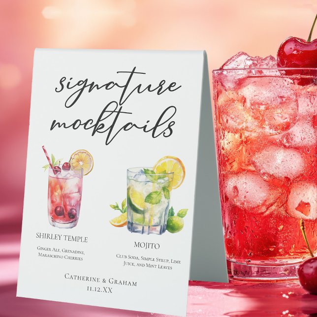 Shirley Temple Mojito Signature Mocktails Menu (Creator Uploaded)