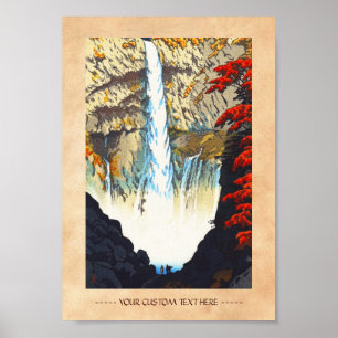 Shiro Kasamatsu Kegon Waterfall At Nikko hanga Poster