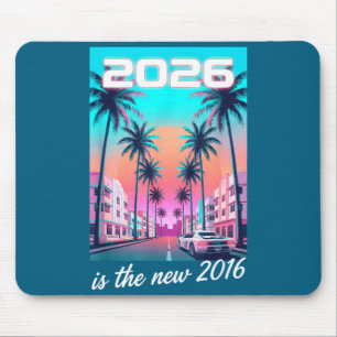 Shirt 2016 Retro Synthwave Car Aesthetic Mouse Pad