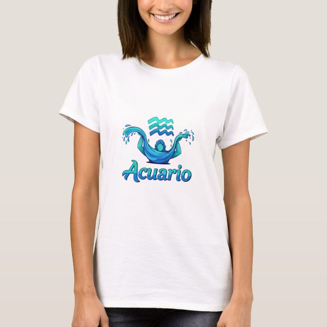 SHIRT ACUARY Zodiac Sign (Front)