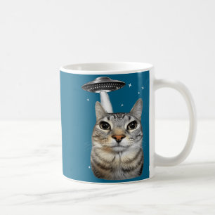 Shirt Alien Cat Meme Ufo Cat Coffee Mug