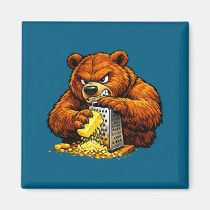 Shirt Angry Bear Grating Cheese Grater Magnet