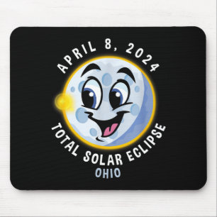 Shirt April 8 Solar Eclipse Ohio Mouse Pad