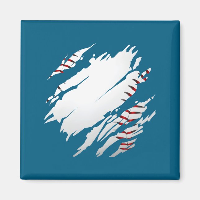 Shirt Baseball Baseball Magnet (Front)
