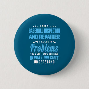 Shirt Baseball Inspector Repairer 2 6 Cm Round Badge