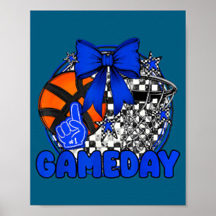 Shirt Basketball Game Day Go Cheer Poster