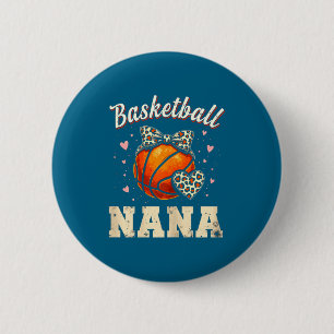 Shirt Basketball Nana Leopard Heart Bandana 6 Cm Round Badge