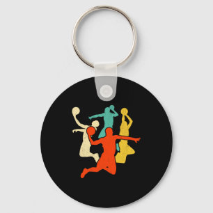 Shirt Basketball Retro Vintage Key Ring