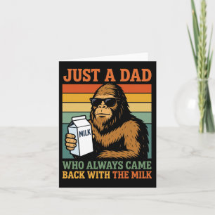 Shirt Bigfoot Papa Dad Came Back Card