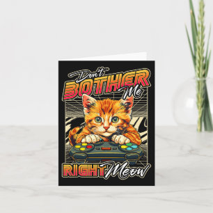 Shirt Cat Gaming Shirt Men Boys Video Game & C Card