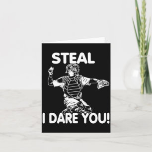 Shirt Catching Baseball Softball Catcher Steal Card
