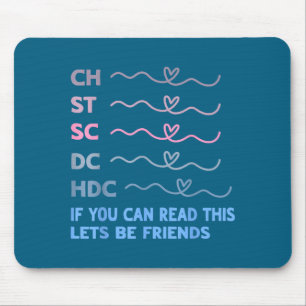 Shirt Ch St Sc Hdc If Mouse Pad
