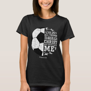 Shirt Christian Soccer Faith Bible Verse