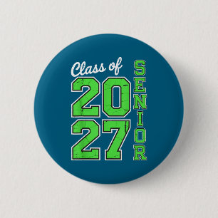 Shirt Class 2027 Senior 27 High 6 Cm Round Badge