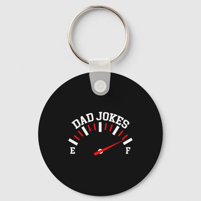 Shirt Dad Jokes Full Meter Funny Father’s Day Gift Key Ring (Front)