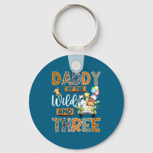 Shirt Daddy Wild 3rd Birthday Safari Key Ring