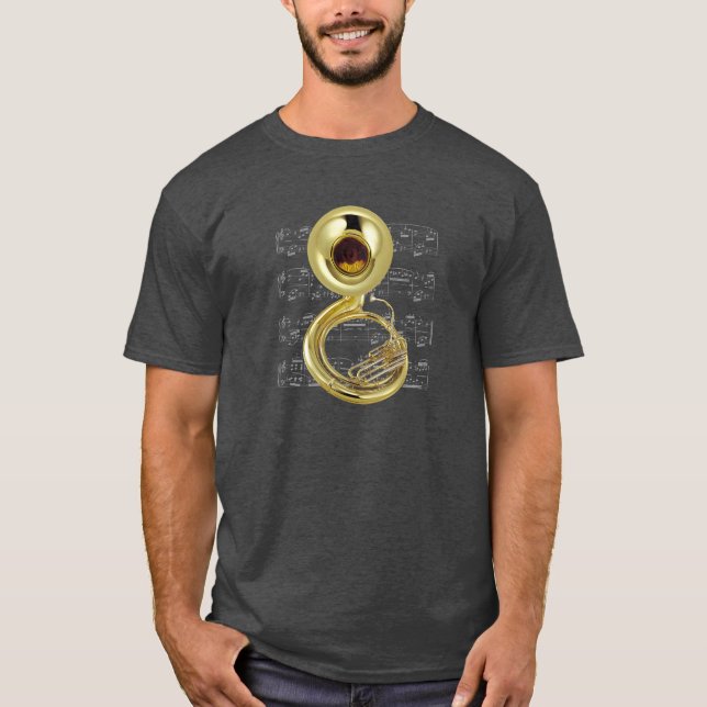 Shirt (dark) - Sousaphone - Pick your colour (Front)