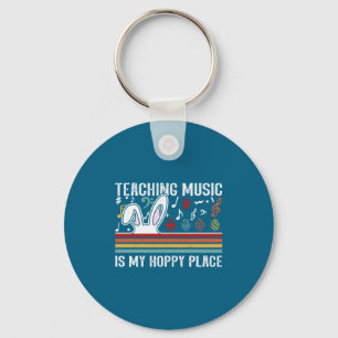 Shirt Easter Music Teaching Guitar Teacher Key Ring