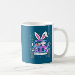 Shirt Easter Rabbit Riding Monster Truck Coffee Mug