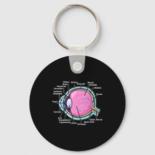 Shirt Eye Anatomy Eyeball Ophthalmology Ophthalmic Key Ring