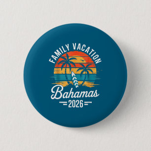 Shirt Family Vacation Bahamas Beach Trip 6 Cm Round Badge