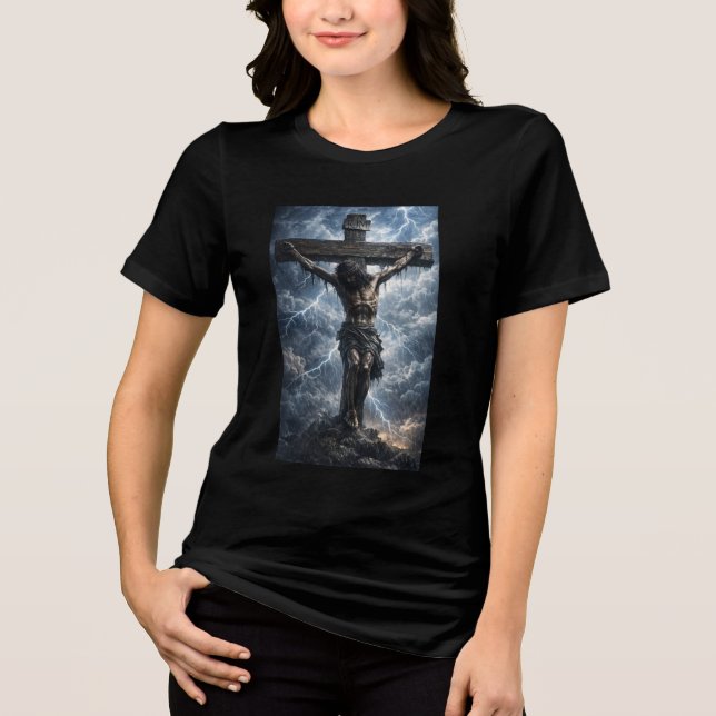 shirt featuring a touching artwork of Jesus Christ (Front)