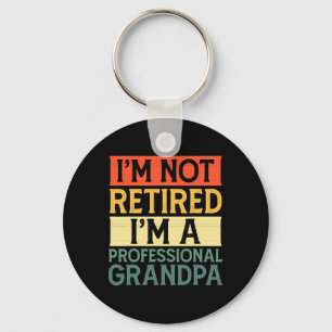 Shirt For Men Funny Fathers Day Retired Grandpa 1  Key Ring