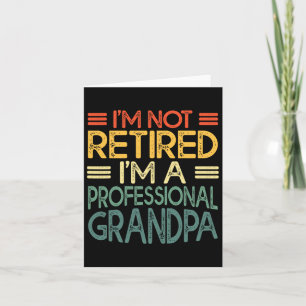 Shirt For Men Funny Fathers Day Retired Grandpa 2 Card