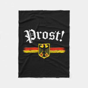 Shirt For Men Women German Flag Prost Vintage Fleece Blanket