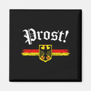 Shirt For Men Women German Flag Prost Vintage Magnet