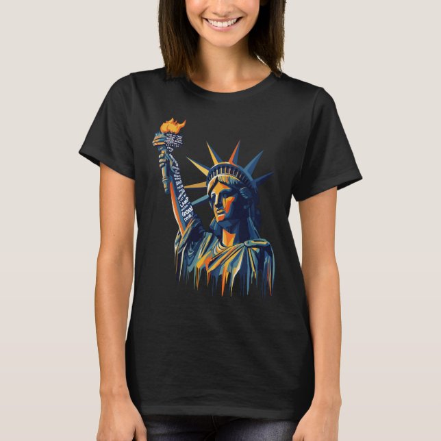Shirt for Protesting, Liberty, Political Art (Front)