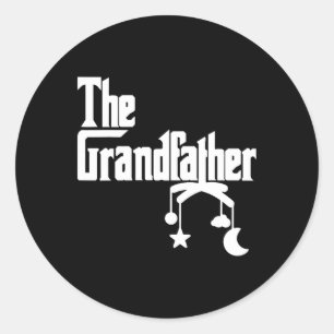 Shirt Funny Father's Day Grandpa Gift  Classic Round Sticker