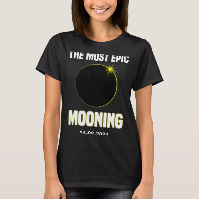 Shirt Funny Solar Eclipse Mooning 04 08 (Front)