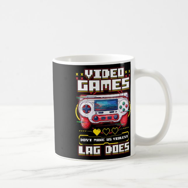 Shirt Gaming Shirts For Men Boys Kids Funny Video  Coffee Mug (Right)