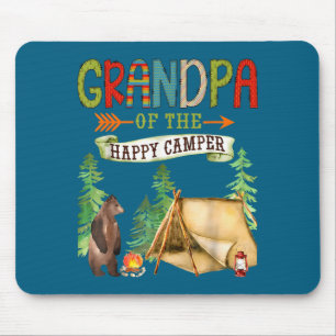 Shirt Grandpa Happy Camper Birthday Camping Mouse Pad