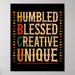 Shirt Hbcu Humbled Blessed Creative Unique Poster
