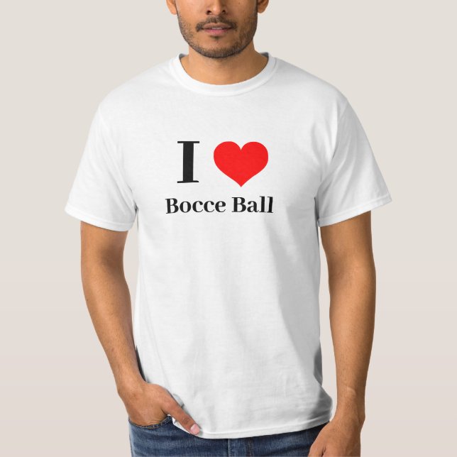 Shirt - I heart Bocce Ball (Front)
