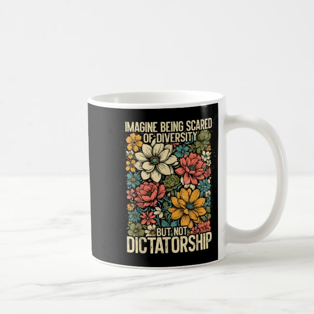 Shirt Imagine Scared Diversity Equality Inclusion Coffee Mug (Right)