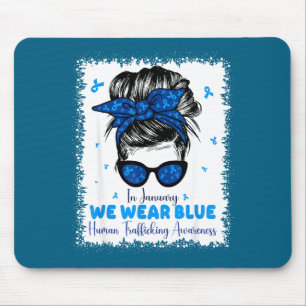 Shirt January Blue Human Trafficking Awareness Mouse Pad