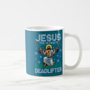 Shirt Jesus Deadlifter Christian Gym Ugly Coffee Mug
